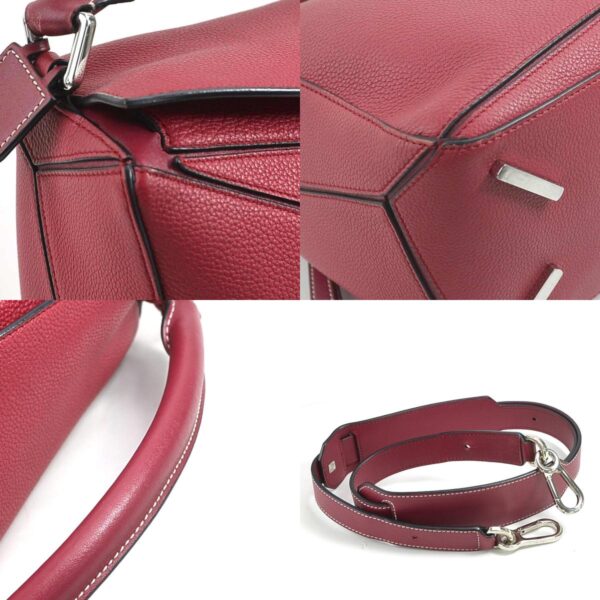 99856i 5 c Loewe Puzzle Leather Shoulder Bag Grape