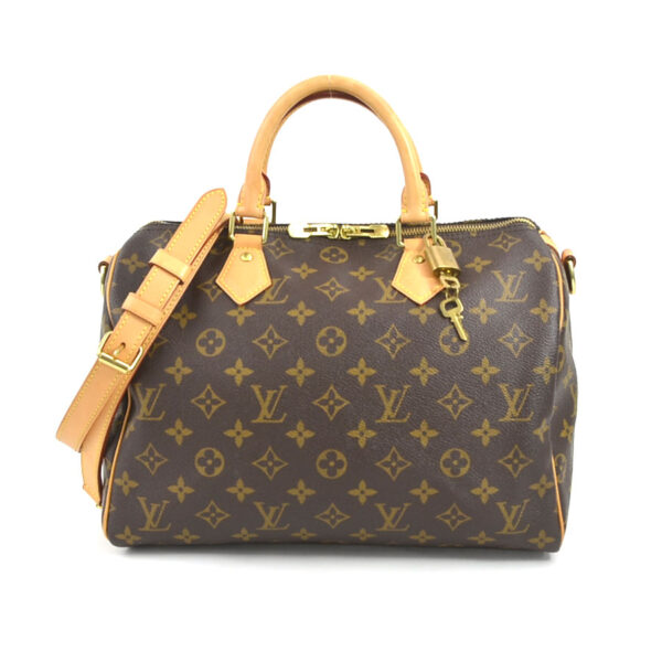 99889f Louis Vuitton Speedy Bandouliere 30 Canvas Shoulder Bag Brown