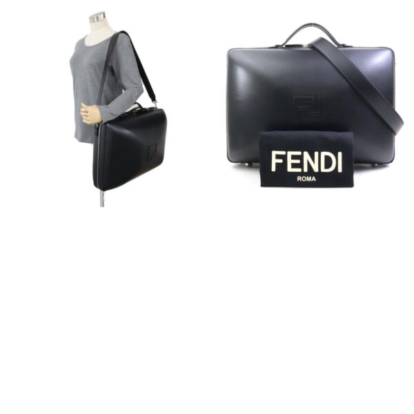 99939k 13 c Fendi Bag Large Suitcase Leather Black