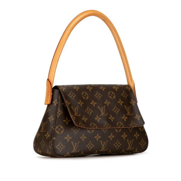 9b1chcha0gxa1i60 2 Louis Vuitton Monogram Mini Looping Shoulder Bag Brown