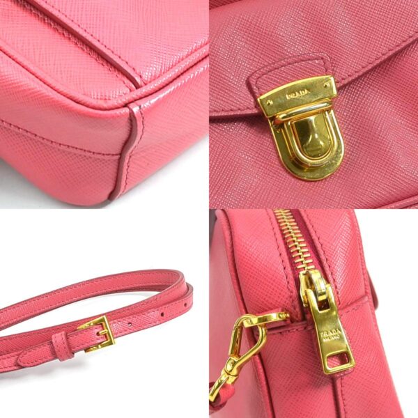 a0103 6 c Prada Crossbody Shoulder Bag Leather Pink