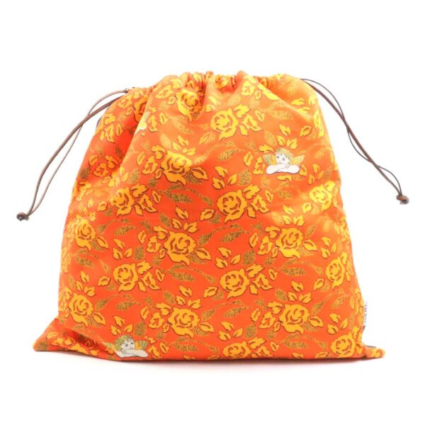 a0142 Loewe Paulas Ibiza Drawstring Bag Orange Navy