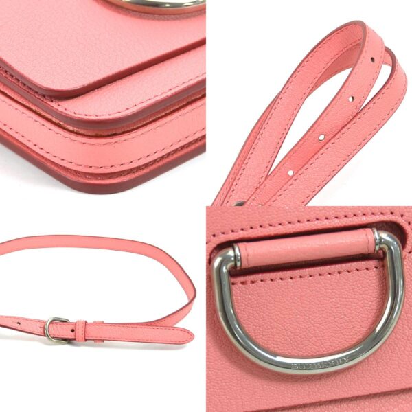 a0235 6 c Burberry Leather Crossbody Shoulder Bag Pink