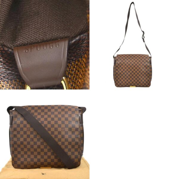 a0258 13 c Louis Vuitton Crossbody Shoulder Bag Damier Bastille Brown Canvas