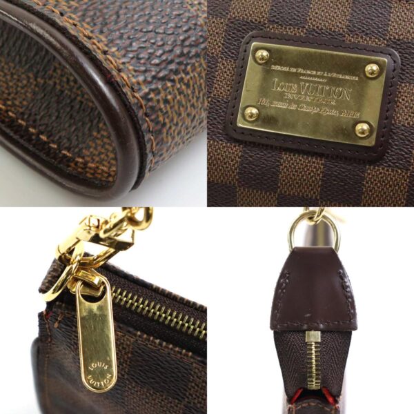 a0285 5 c Louis Vuitton Eva Damier Canvas Crossbody Bag Brown