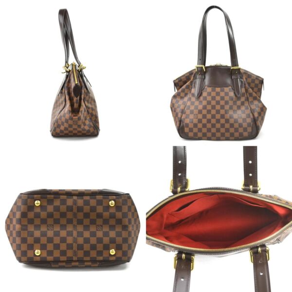 a0290 1 c Louis Vuitton Verona MM Damier Canvas Shoulder Bag Brown