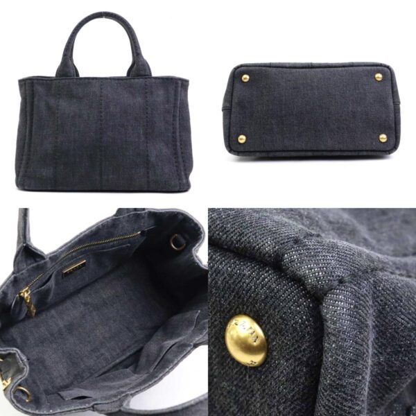 a0445 2 c Prada Shoulder Bag Denim Black