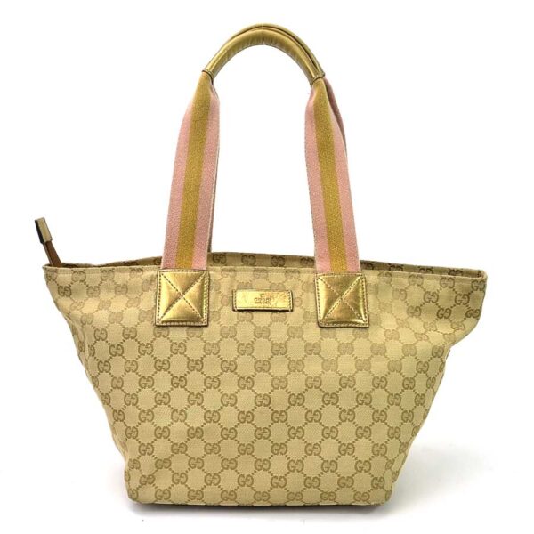 a10006a Gucci Tote Bag GG Canvas