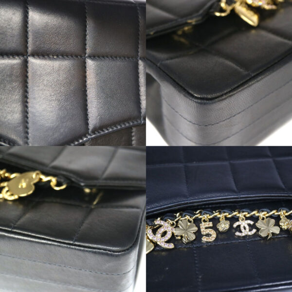 a2005886 7 Chanel Chocolate Bar Chain Shoulder Bag Lambskin Black