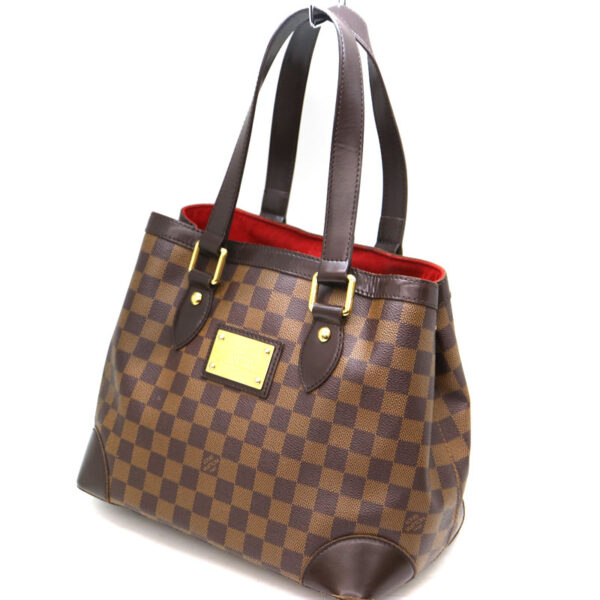 a2008199 1 Louis Vuitton Hampstead PM Tote Bag Damier Canvas Ebene Brown