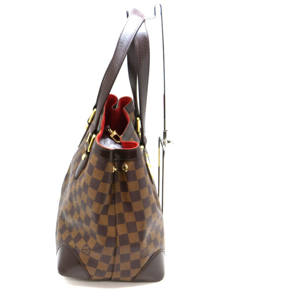 a2008199 4 Louis Vuitton Hampstead PM Tote Bag Damier Canvas Ebene Brown