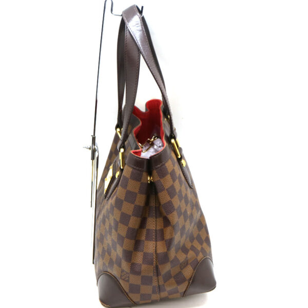 a2008199 5 Louis Vuitton Hampstead PM Tote Bag Damier Canvas Ebene Brown