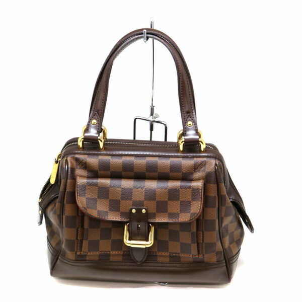 a2008292 2 Louis Vuitton Knights Pritz Handbag Damier Canvas Ebene Brown