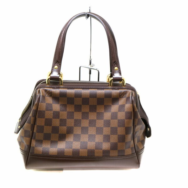 a2008292 3 Louis Vuitton Knights Pritz Handbag Damier Canvas Ebene Brown