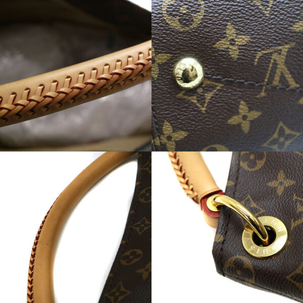 a2008401 7 Louis Vuitton Artsy MM Handbag Monogram Canvas Brown