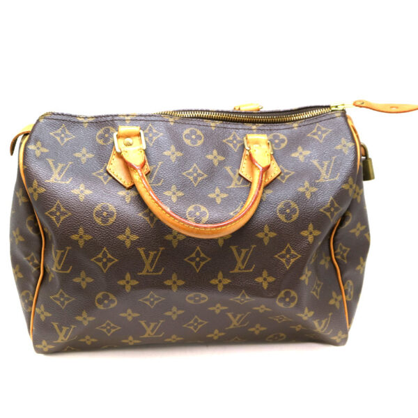 a2008402 2 Louis Vuitton Speedy 30 Handbag Monogram Canvas Brown