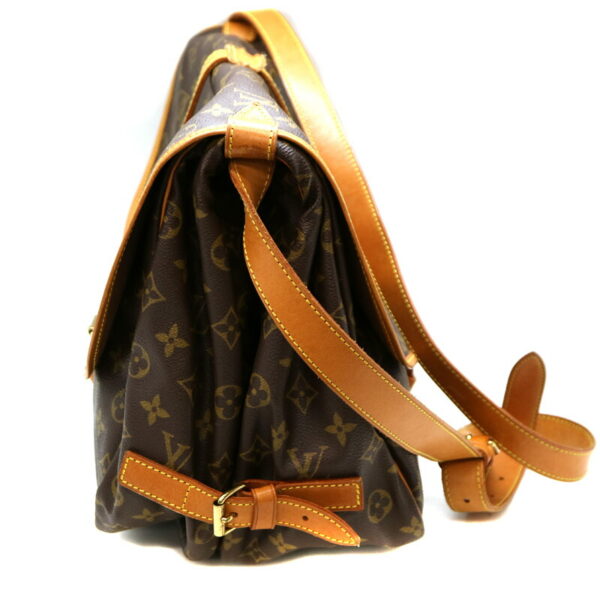 a2008425 4 Louis Vuitton Saumur 35 Shoulder Bag Monogram Canvas Brown