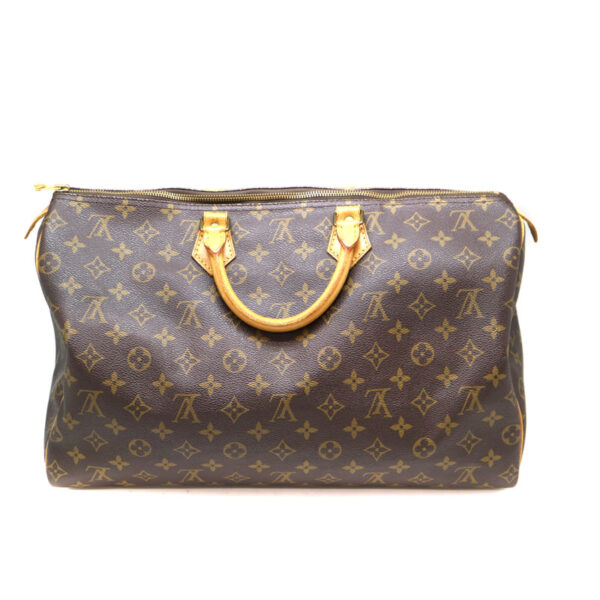 a2008551 3 Louis Vuitton Speedy 40 Handbag Monogram Canvas Brown