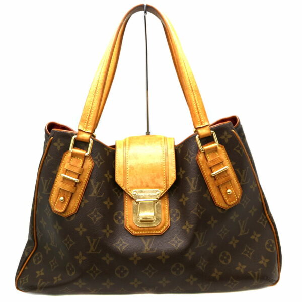 a2008597 1 Louis Vuitton Greet Handbag Monogram Canvas Brown