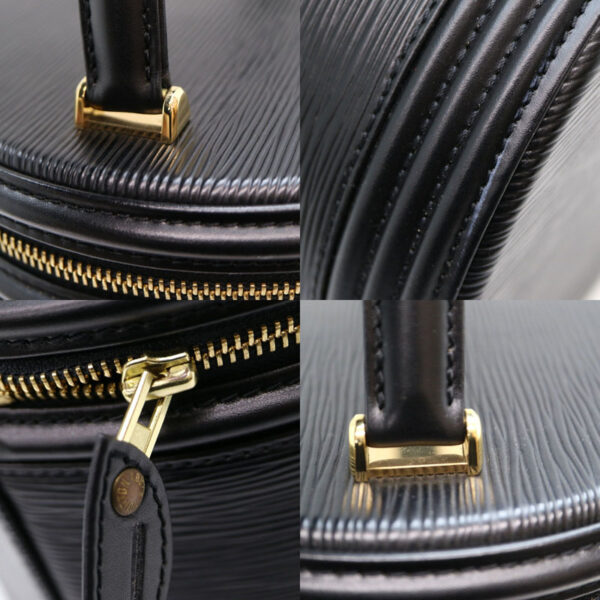 a2008602 7 Louis Vuitton Cannes Handbag Epi Leather Noir Black