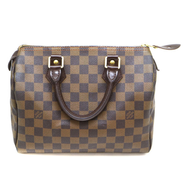 a2008684 2 Louis Vuitton Speedy 25 Handbag Damier Ebene Brown