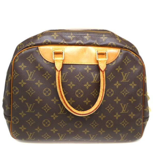 a2008788 3 Louis Vuitton Bowling Vanity Handbag Monogram Canvas Brown