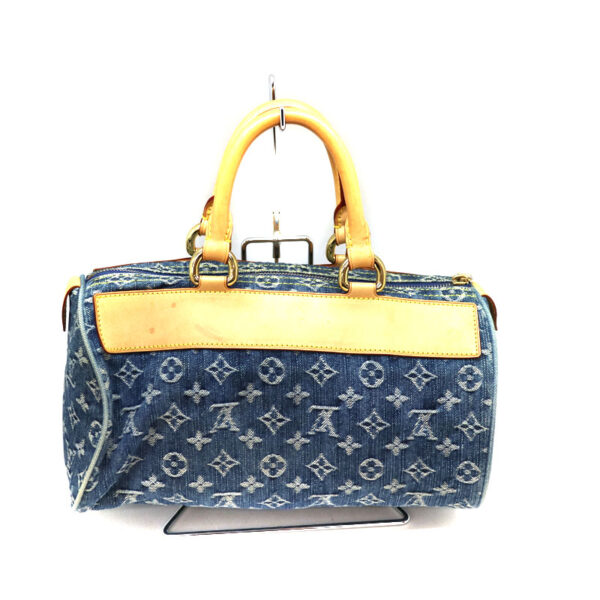 a21 1111 3 Louis Vuitton Neo Speedy Handbag Monogram Denim Blue