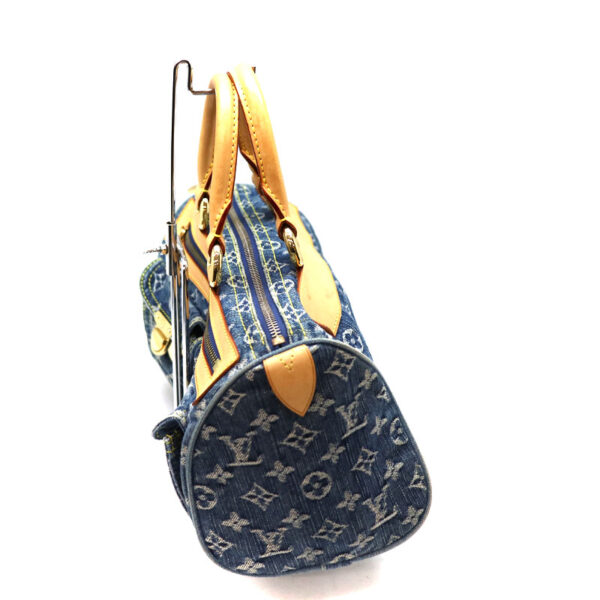 a21 1111 5 Louis Vuitton Neo Speedy Handbag Monogram Denim Blue