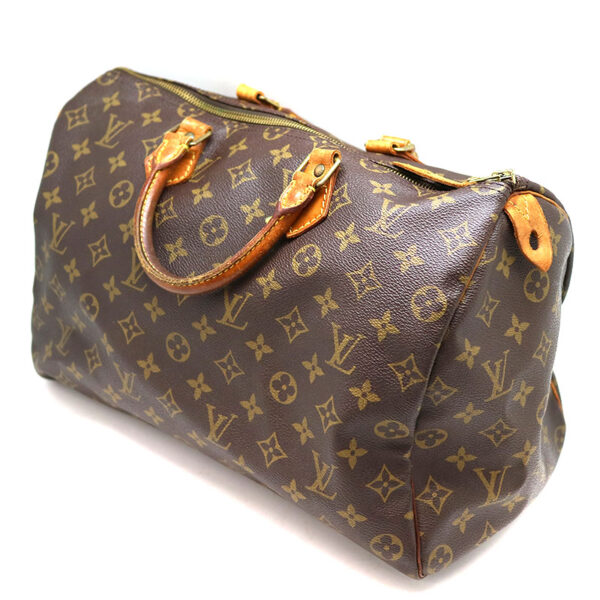 a21 1118 1 Louis Vuitton Speedy 35 Handbag Monogram Canvas Brown