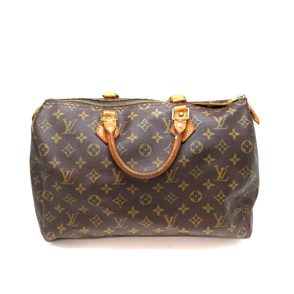 a21 1118 2 Louis Vuitton Speedy 35 Handbag Monogram Canvas Brown