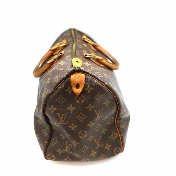 a21 1118 4 Louis Vuitton Speedy 35 Handbag Monogram Canvas Brown