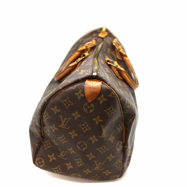 a21 1118 5 Louis Vuitton Speedy 35 Handbag Monogram Canvas Brown