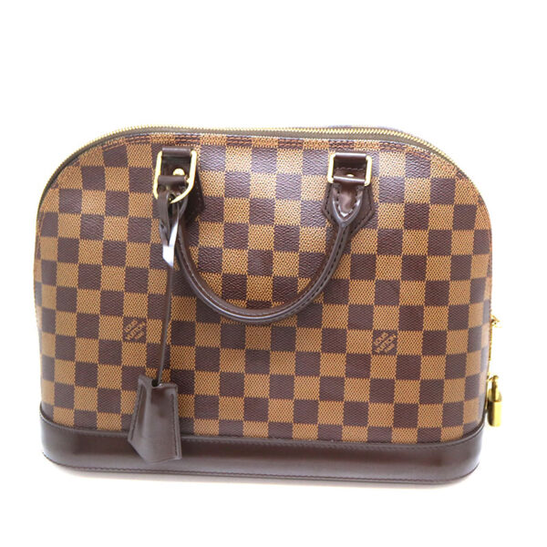 a21 1167 2 Louis Vuitton Alma PM Handbag Damier Canvas Ebene Brown