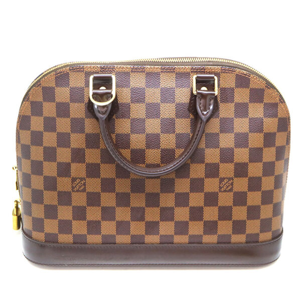 a21 1167 3 Louis Vuitton Alma PM Handbag Damier Canvas Ebene Brown