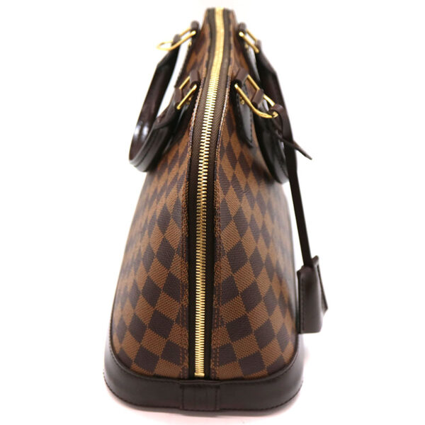 a21 1167 5 Louis Vuitton Alma PM Handbag Damier Canvas Ebene Brown