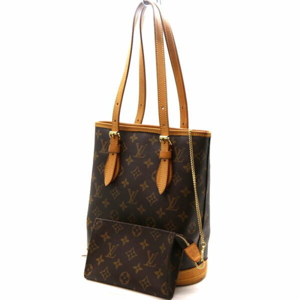 a21 1211 1 Louis Vuitton Bucket PM Shoulder Bag Monogram Canvas Brown