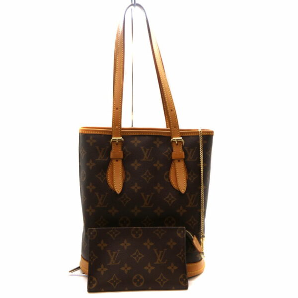 a21 1211 2 Louis Vuitton Bucket PM Shoulder Bag Monogram Canvas Brown