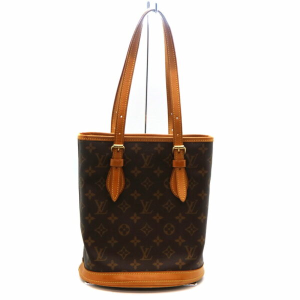 a21 1211 3 Louis Vuitton Bucket PM Shoulder Bag Monogram Canvas Brown