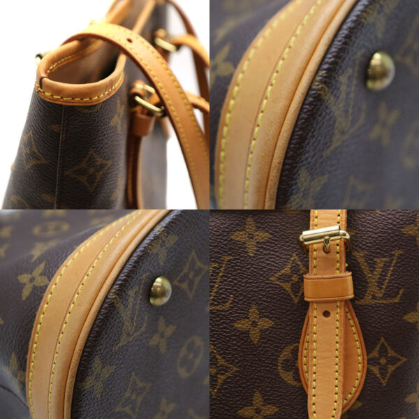 a21 1211 7 Louis Vuitton Bucket PM Shoulder Bag Monogram Canvas Brown