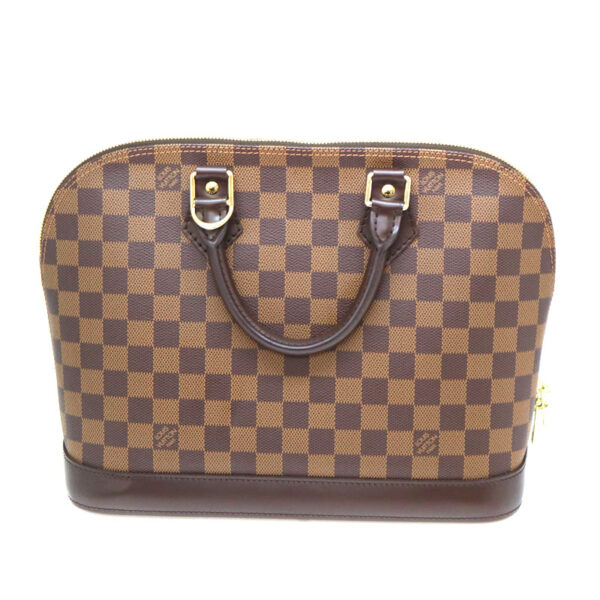 a21 1274 2 Louis Vuitton Alma Handbag Damier Canvas Ebene Brown