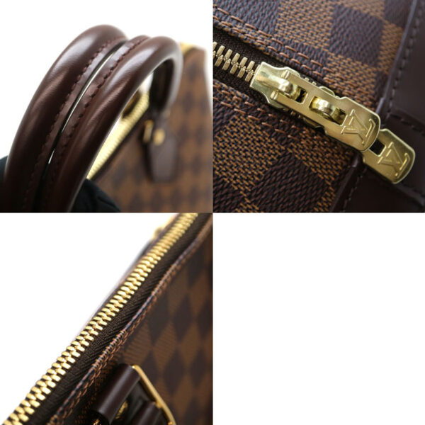 a21 1274 7 Louis Vuitton Alma Handbag Damier Canvas Ebene Brown