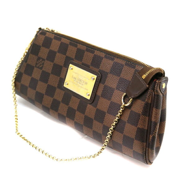 a21 1529 1 Louis Vuitton Eva Shoulder Bag Damier Canvas Ebene Brown