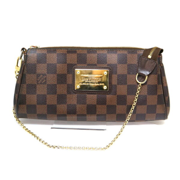 a21 1529 2 Louis Vuitton Eva Shoulder Bag Damier Canvas Ebene Brown