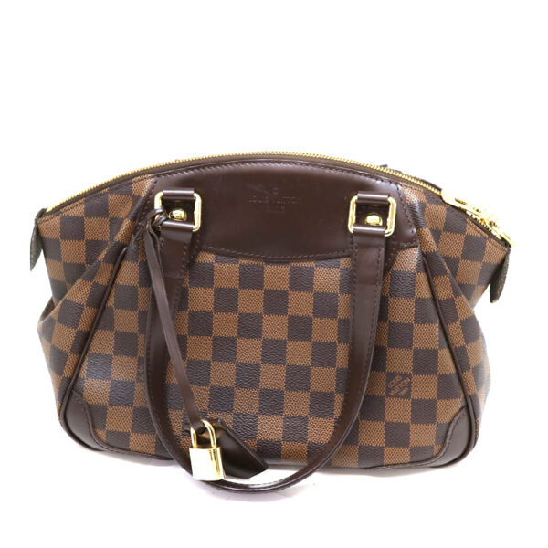 a21 171 2 Louis Vuitton Verona PM Shoulder Bag Damier Canvas Ebene Brown