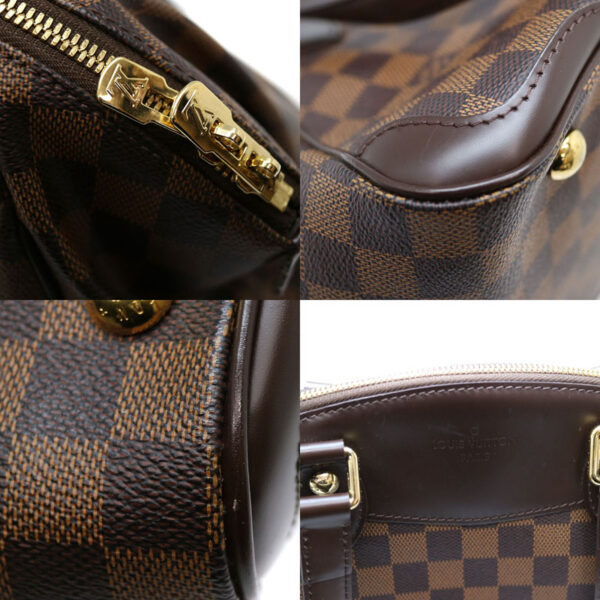 a21 171 7 Louis Vuitton Verona PM Shoulder Bag Damier Canvas Ebene Brown