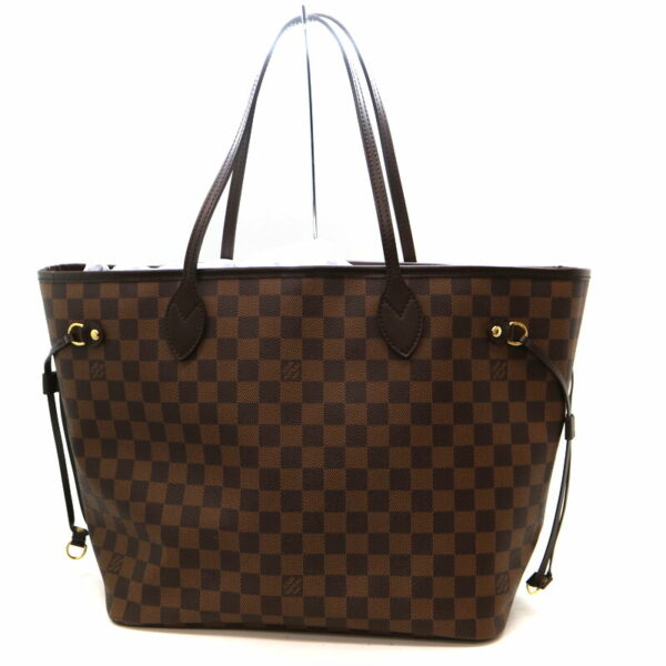 a21 1757 2 Louis Vuitton Neverfull MM Tote Bag Damier Canvas Ebene Brown