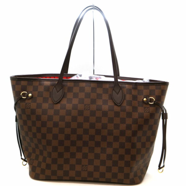 a21 1757 3 Louis Vuitton Neverfull MM Tote Bag Damier Canvas Ebene Brown