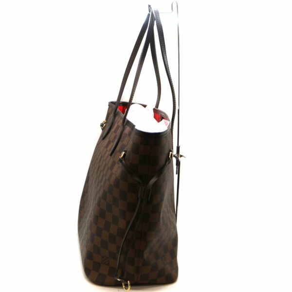 a21 1757 4 Louis Vuitton Neverfull MM Tote Bag Damier Canvas Ebene Brown