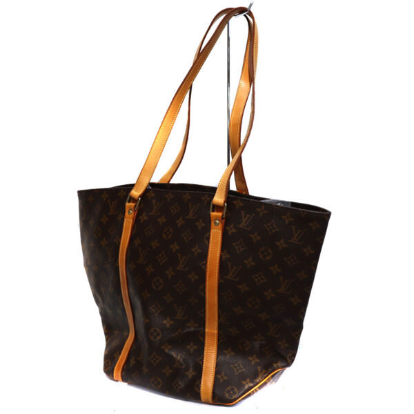 a21 1980 2 Louis Vuitton Shopping Bag Monogram Canvas Brown