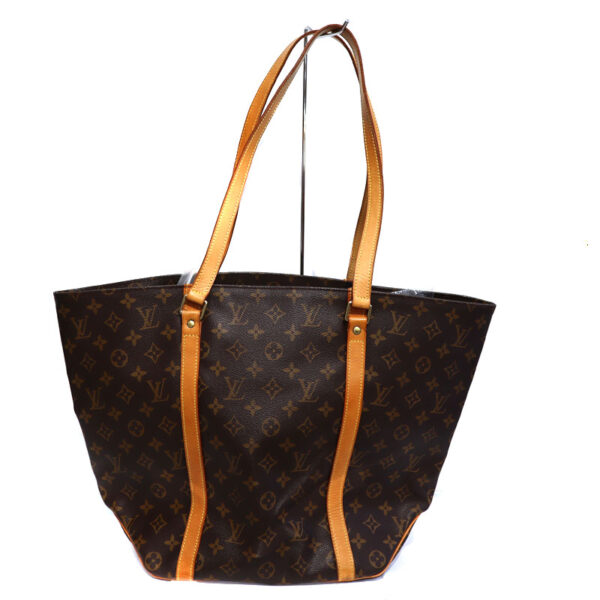 a21 1980 3 Louis Vuitton Shopping Bag Monogram Canvas Brown